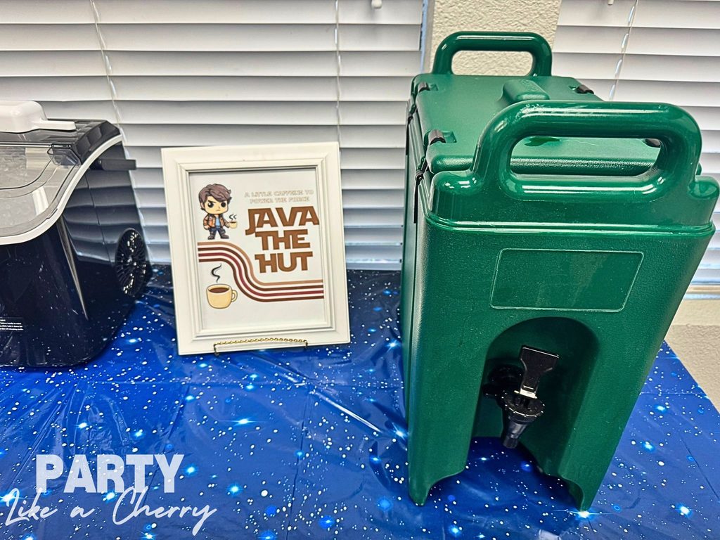 Java the Hut Coffee Station Teacher Appreciation Breakfast ideas Star Wars theme